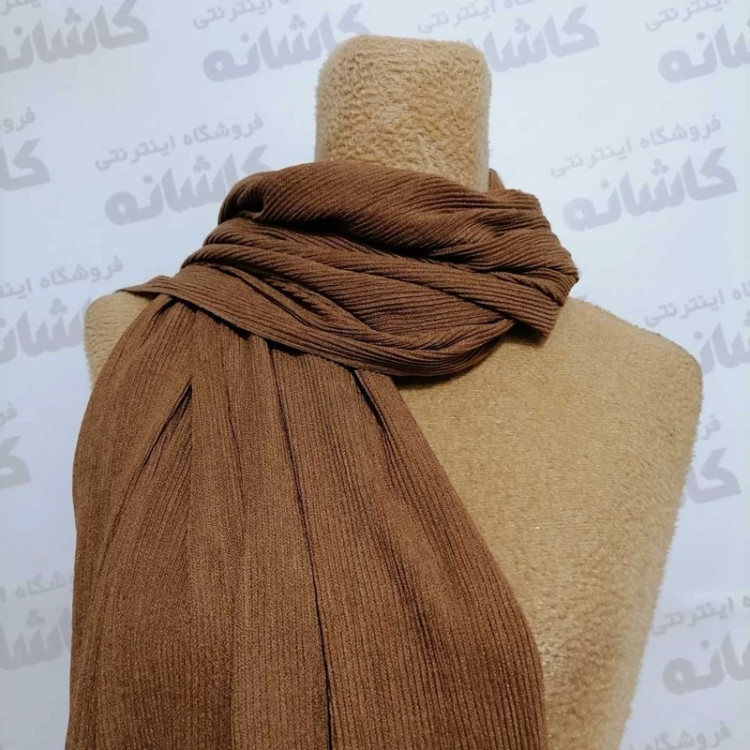 شال برشکا دور دوخت و منگوله دار
