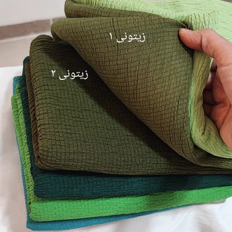 شال پفکی( سبز)جنس عالی با ارسال فوری